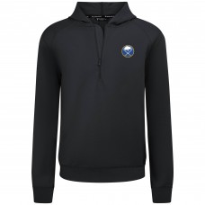 Buffalo Sabres Levelwear Black Technic Quarter-Zip Pullover Hoodie