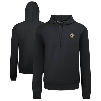 Толстовка Pittsburgh Penguins Levelwear Black Technic Quarter-Zip