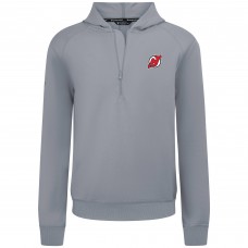 Толстовка New Jersey Devils Levelwear Gray Technic Quarter-Zip