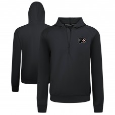 Толстовка Philadelphia Flyers Levelwear Black Technic Quarter-Zip Толстовка Philadelphia Flyers Levelwear Black Technic Quarter-Zip
