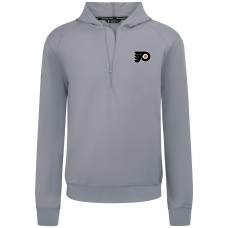 Толстовка Philadelphia Flyers Levelwear Gray Technic Quarter-Zip Толстовка Philadelphia Flyers Levelwear Gray Technic Quarter-Zip