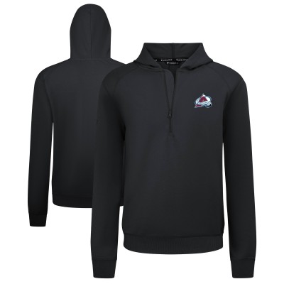 Толстовка Colorado Avalanche Levelwear Black Technic Quarter-Zip