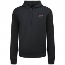 Толстовка Minnesota Wild Levelwear Black Technic Quarter-Zip Толстовка Minnesota Wild Levelwear Black Technic Quarter-Zip