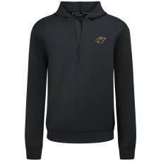 Толстовка Minnesota Wild Levelwear Black Technic Quarter-Zip