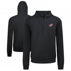 Carolina Hurricanes Levelwear Black Technic Quarter-Zip Pullover Hoodie
