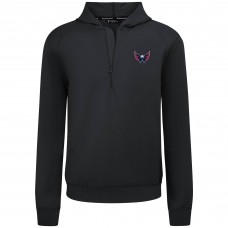 Толстовка Washington Capitals Levelwear Black Technic Quarter-Zip