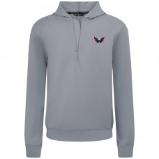 Толстовка Washington Capitals Levelwear Gray Technic Quarter-Zip