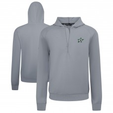 Dallas Stars Levelwear Gray Technic Quarter-Zip Pullover Hoodie