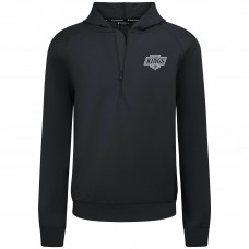 Los Angeles Kings Levelwear Black Technic Quarter-Zip Pullover Hoodie