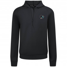 Толстовка San Jose Sharks Levelwear Black Technic Quarter-Zip