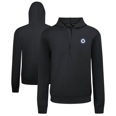 Толстовка Winnipeg Jets Levelwear Black Technic Quarter-Zip