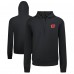 Calgary Flames Levelwear Black Technic Quarter-Zip Pullover Hoodie