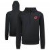 Calgary Flames Levelwear Black Technic Quarter-Zip Pullover Hoodie