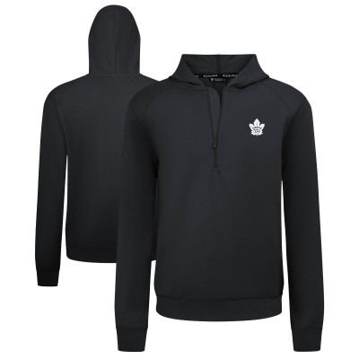 Толстовка Toronto Maple Leafs Levelwear Black Technic Quarter-Zip