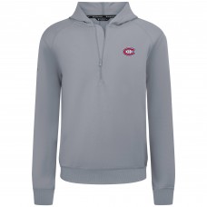 Montreal Canadiens Levelwear Gray Technic Quarter-Zip Pullover Hoodie