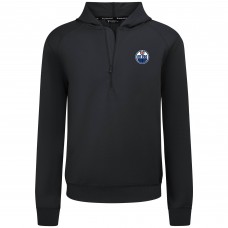 Толстовка Edmonton Oilers Levelwear Black Technic Quarter-Zip