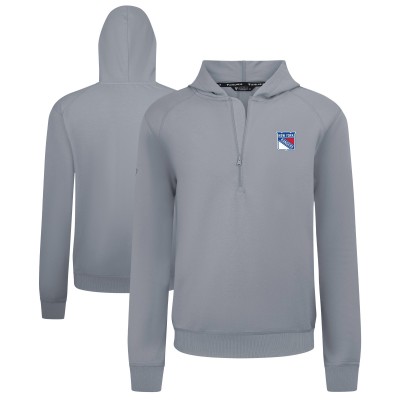 Толстовка New York Rangers Levelwear Gray Technic Quarter-Zip