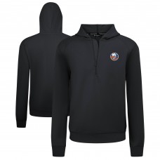 New York Islanders Levelwear Black Technic Quarter-Zip Pullover Hoodie