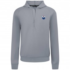 Толстовка Edmonton Oilers Levelwear Gray Technic Quarter-Zip