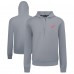 Detroit Red Wings Levelwear Gray Technic Quarter-Zip Pullover Hoodie