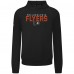 Толстовка Philadelphia Flyers Levelwear Black Mandate Carve Tri-Blend