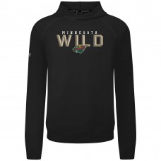 Толстовка Minnesota Wild Levelwear Black Mandate Carve Tri-Blend