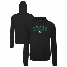 Dallas Stars Levelwear Black Mandate Carve Tri-Blend Pullover Hoodie