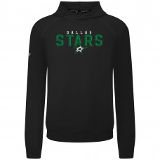 Dallas Stars Levelwear Black Mandate Carve Tri-Blend Pullover Hoodie