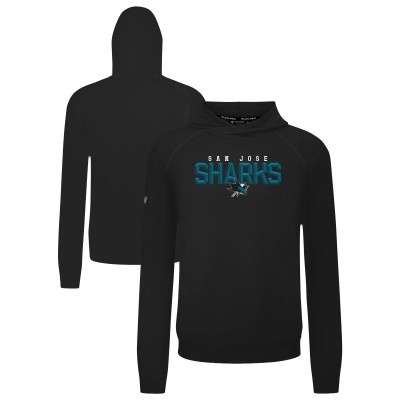 Толстовка San Jose Sharks Levelwear Black Mandate Carve Tri-Blend