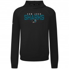 Толстовка San Jose Sharks Levelwear Black Mandate Carve Tri-Blend