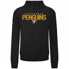 Толстовка Pittsburgh Penguins Levelwear Black Mandate Carve Tri-Blend