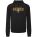 Buffalo Sabres Levelwear Black Mandate Carve Tri-Blend Pullover Hoodie