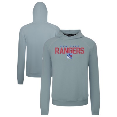 Толстовка New York Rangers Levelwear Gray Mandate Carve Tri-Blend