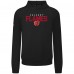 Calgary Flames Levelwear Black Mandate Carve Tri-Blend Pullover Hoodie