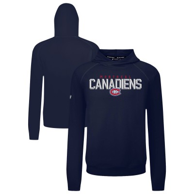 Толстовка Montreal Canadiens Levelwear Navy Mandate Carve Tri-Blend