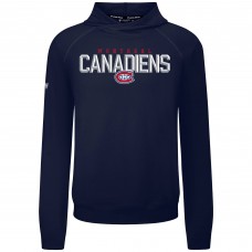 Толстовка Montreal Canadiens Levelwear Navy Mandate Carve Tri-Blend