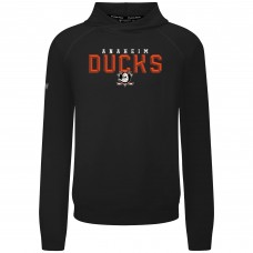 Толстовка Anaheim Ducks Levelwear Black Mandate Carve Tri-Blend