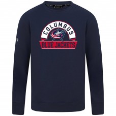 Columbus Blue Jackets Levelwear Navy Mandate Banner Arch Pullover