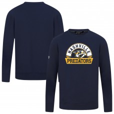 Nashville Predators Levelwear Navy Mandate Banner Arch Pullover