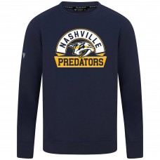 Nashville Predators Levelwear Navy Mandate Banner Arch Pullover