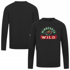 Minnesota Wild Levelwear Black Mandate Banner Arch Pullover