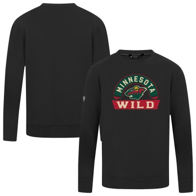 Minnesota Wild Levelwear Black Mandate Banner Arch Pullover