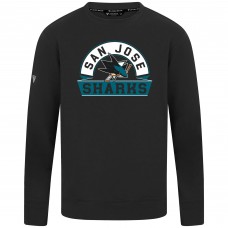 San Jose Sharks Levelwear Black Mandate Banner Arch Pullover