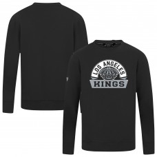 Los Angeles Kings Levelwear Black Mandate Banner Arch Pullover