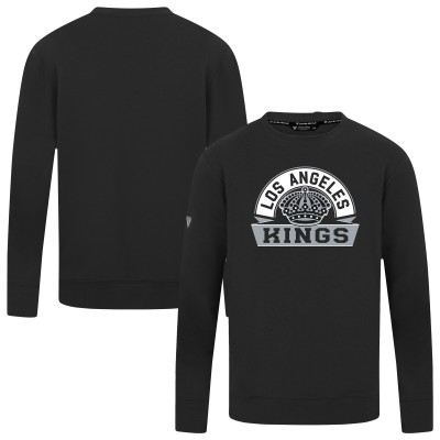 Los Angeles Kings Levelwear Black Mandate Banner Arch Pullover