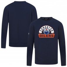 Edmonton Oilers Levelwear Navy Mandate Banner Arch Pullover