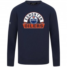 Edmonton Oilers Levelwear Navy Mandate Banner Arch Pullover