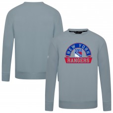 New York Rangers Levelwear Gray Mandate Banner Arch Pullover New York Rangers Levelwear Gray Mandate Banner Arch Pullover