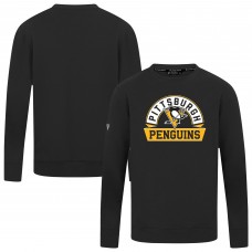 Pittsburgh Penguins Levelwear Black Mandate Banner Arch Pullover Pittsburgh Penguins Levelwear Black Mandate Banner Arch Pullover