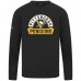 Pittsburgh Penguins Levelwear Black Mandate Banner Arch Pullover
